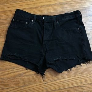 Levi’s women’s 501 ripped jean shorts
